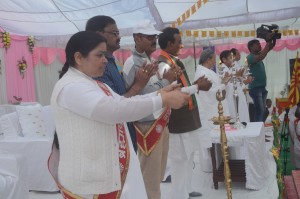 bk vijaylaxhmi ,ADM bhadohi, ASP bhadohi, MLA Bhadohi ravindra tripathi , 